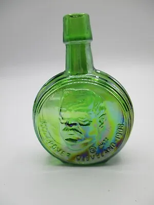 $4.99 • Buy Wheaton Mini Presidential Bottle, Green Carnival Glass, Grover Cleveland  1972