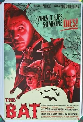 ANTHONY PETRIE - THE BAT Screen Print Poster Artist Proof VINCENT PRICE Horror • $99.90
