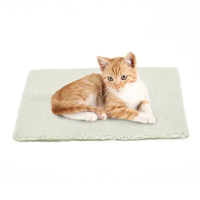 Rabbits Winter Outdoor Indoor Cat Bed With Removable Cover Self Heating Pet Pad • £8.36