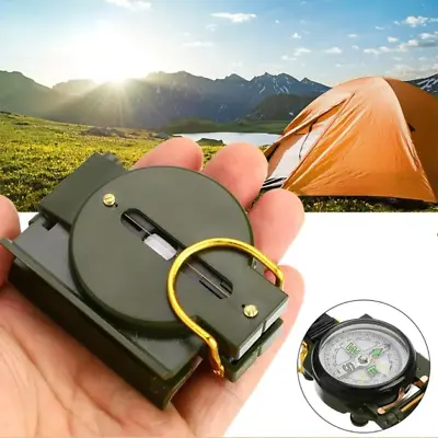 Pocket Army Style Compass Military Camping Hiking Survival Marching New Us • $7.99