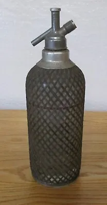 Vintage Sparklets Made In England Metal Mesh Wrapped Seltzer Bottle • $35