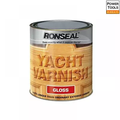 £14.63 • Buy Ronseal Exterior Yacht Varnish Gloss 500ml