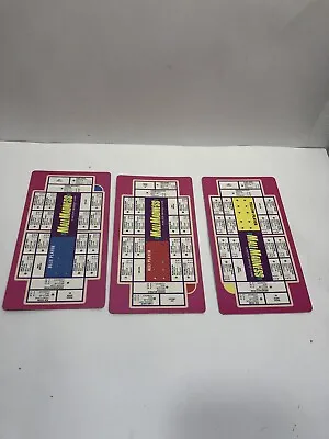 1996 Mall Madness Board Game 3 Player Cards Replacement Parts Pieces • $6.99