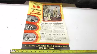 Old  International Harvester McCormick-Deering Cream Separators Advertisement • $14.99