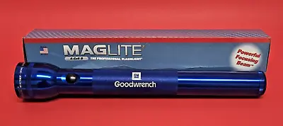 MAGLite Rare ~ GM GOODWRENCH ~ 4-Cell D Blue Flashlight Krypton Lamp #S4D115 NEW • $49.95