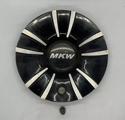 Mkw Wheels Center Cap Gloss Black/silver Custom Wheels Lug Cover Part# Cap M-576 • $71.99