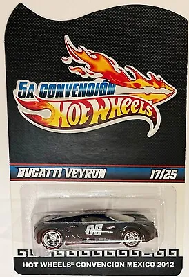 Purple BUGATTI VEYRON Code-3 Hot Wheels 2012 Mexico Convention 17/25 VERY RARE! • $444.44