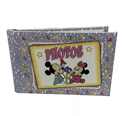 Vintage 90s Disney Memories Baby Photo Album Mickey Minnie Mouse Picture Book • $24.99