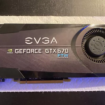 EVGA GeForce GTX 670 FTW 2GB GDDR5 SDRAM PCI Express Graphic Card • $75