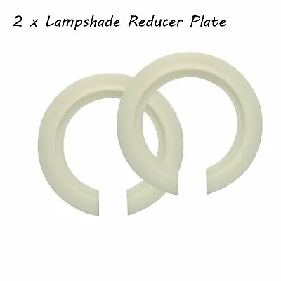 £2.88 • Buy Lampshade Reducer Ring White Reducing Adapter Plate / Washer Light Fitting