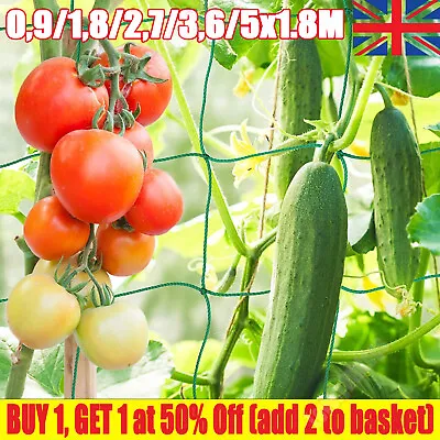 £5.49 • Buy Climbing Plant Support Mesh Garden Net_Netting Clematis Cucumber Bean Trellis ❤