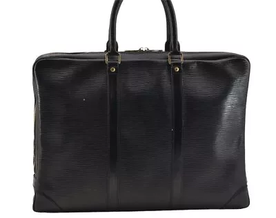 Authentic Louis Vuitton Epi Porte Documents Voyage Briefcase M59162 Black 6434I • $3.25