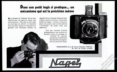 1933 Nagel Vollenda 48 Camera Photo French Vintage Print Ad • $29.97