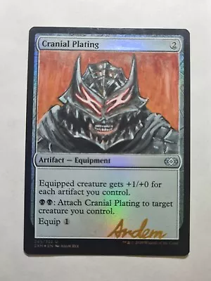 Cranial Plating Foil Guts Berserk Armor Art Magic Altered Art Hand Paint Demian • $17