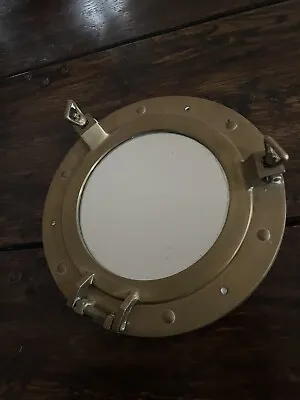 Brass Porthole Ball Mirror 8  Diameter Nautical • £25