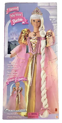 Vintage My Size Barbie White Hair Rapunzel 3 Feet Doll 1997 Mattel 17801 NRFB • $279.99