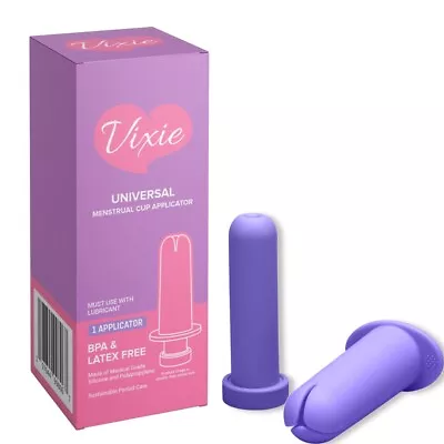 Universal Menstrual Cup Applicator Vixie Amethyst (purple) • $13.99