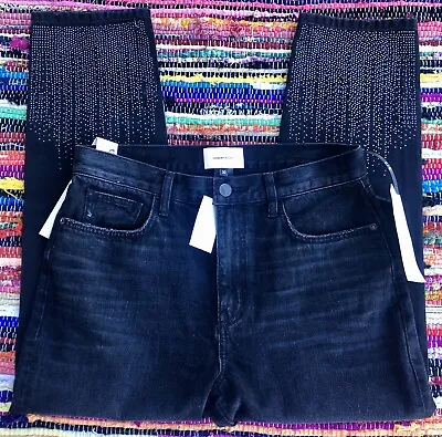 NWT $328 Current Elliott The Vintage Cropped Slim Belmont With Studs Sz 30 1023g • $53.99