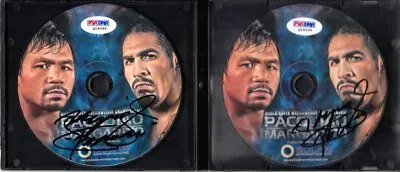 Manny Pacquiao Dual Autographed Signed Auto Pacquiao Vs Margarito 2 DVDs PSA/DNA • $234.56