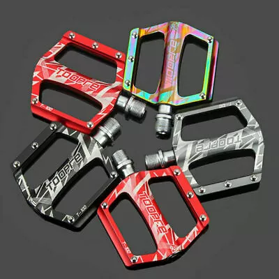 1 Pair Bicycle Pedals MTB Mountain Road Bike Cycling Flat Pedals Aluminum Alloy • $29.99
