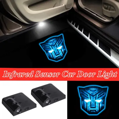 2x LED Blue Transformers Autobot Car Door Laser Welcome Projector Shadow Lights • $18.99