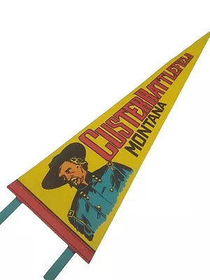 Vintage 1970s Custer Battlefield Montana PENNANT Rare • $50