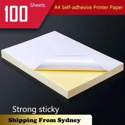 $25.90 • Buy Sticker Paper A4 Matte / Glossy Self Adhesive Printer Label Inkjet