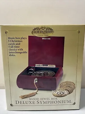 Mr. Christmas Gold Label Wood Jewel Box Deluxe Symphonium Plays 10 Tunes • $79.99