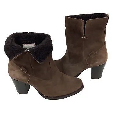 £23.99 • Buy Levis Sancho Heel Fur Womens Roll Up Brown Suede Boots Uk: 6