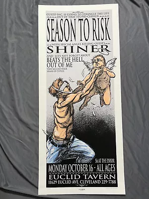 Derek Hess Season To Risk Craw 1995 Show Poster Print Signed & # Euclin Tavern • $59.99