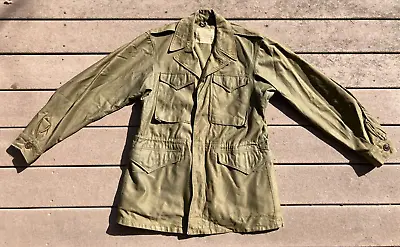 WW2 M1943 Field Jacket Military Field Gear Equipment 34L US Army Military M43 • $129.99