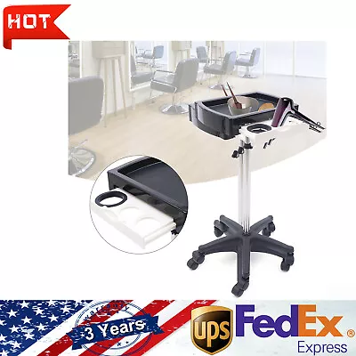 5 Wheels Rolling Salon Trolley Cart ABS SPA Beauty Hairdressing Storage Holder • $47.50