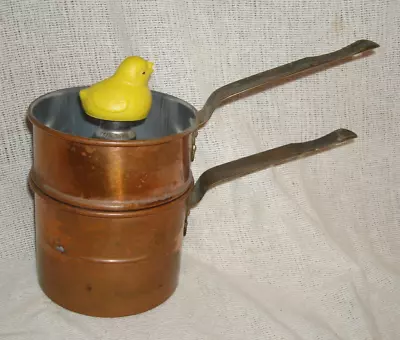 Vtg 1930 Revere Rome NY Double Boiler Bird Whistle Egg Cooker • $22.99