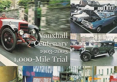 Vauxhall Centenary 1000 Mile Trial & Astra Coupe BTCC 2003 UK Poster Brochure • £7