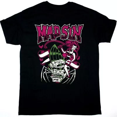 Vtg MAD SIN Band SPIDER Heavy Cotton Black All Size Unisex Shirt J757 • $21.89