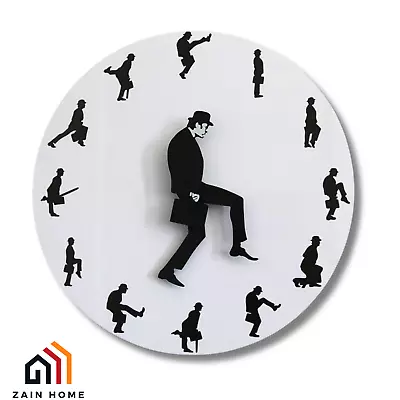 Printed LED Silly Walk Wall Clock British Comedy Inspired Ministry Of Silly • $45