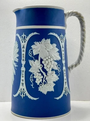 £45 • Buy Antique Victorian 1877 Relief Moulded Ridgway Paxton Jug 1485 Size 12