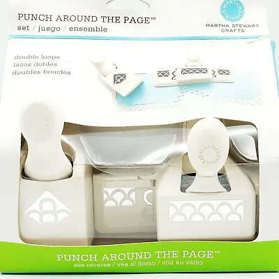 Martha Stewart DOUBLE LOOPS Punch Around The Page Set Border Corner Retired NIB • £19.78