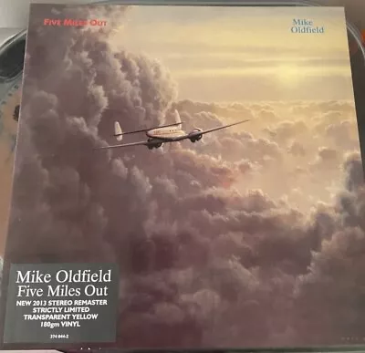 Mike Oldfield Five Miles Out (2013  Ltd Ed Yellow Coloured Vinyl Remaster 180g) • £110