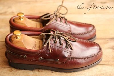 £55 • Buy Vintage Timberland Brown Leather Boat Deck Shoes Boot Mens UK 8 US 8.5 W EU 42.5