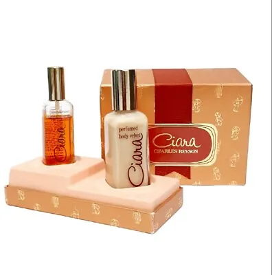 $49.95 • Buy Vintage Charles Revson Ciara Perfumed Body Velvet & 80 Strength Cologne Spray
