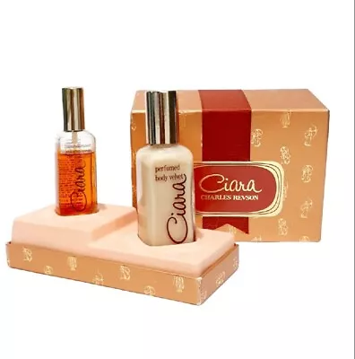 Vintage Charles Revson Ciara Perfumed Body Velvet & 80 Strength Cologne Spray • $49.95