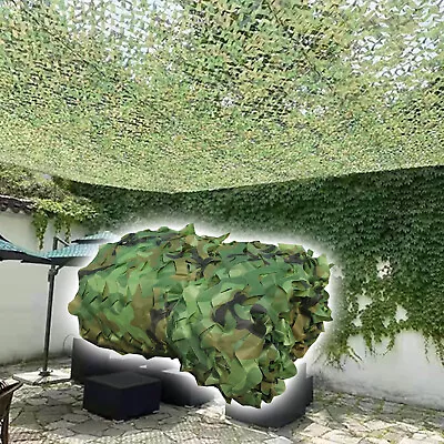 Military Camo Netting Camouflage Sunshade Mesh Net For Hunting Blind Party Decor • $9.50