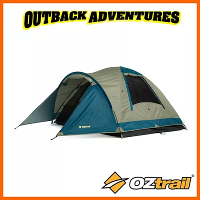 OZTRAIL TASMAN 3V DOME TENT FAMILY CAMPING 3 PERSON HIKING CAMP New Model • $79.99