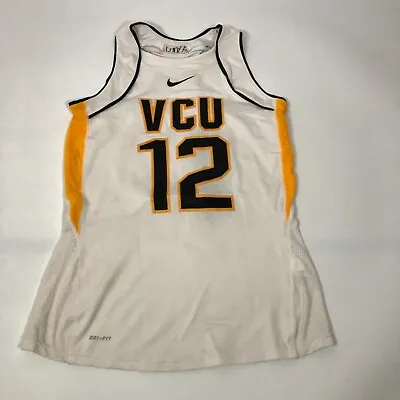 Nike VCU Rams Basketball Jersey S Small Womens White Dri Fit #12 Game Stitched • $7.50