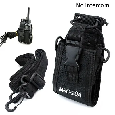 Universal MCS20A Nylon Holster Solid Walkie Talkie Radio Case Holder Pouch • £7.69