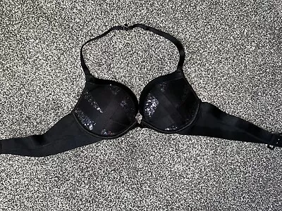 Victoria Secret Fashion Show Sequin Bra 34B Black • $35