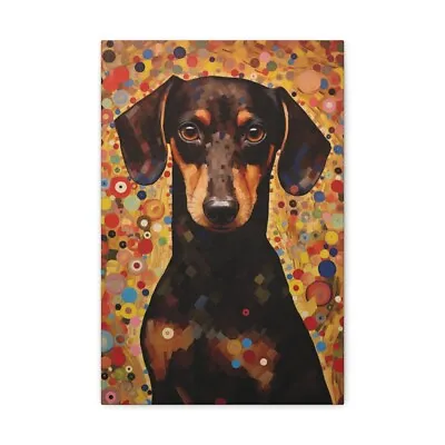 Dachshund Print Doxie Wall Art Weiner Weenie Dog Dackel Sausage Gift Canvas • $69.99