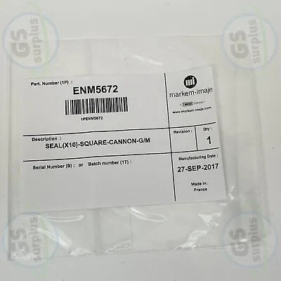 New Markem Imaje ENM5672 Seal (X10) Square Cannon G/M • $35