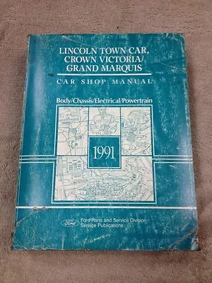 1991 Lincoln Town Car Crown Victoria Grand Marquis Car Shop Manual 20 • £17.68
